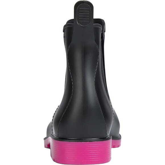 Women's Rose Waterproof Chelsea Double Elastic Ankle Rain Boots - Picture 5 of 8